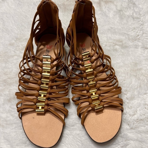 Just Fab Callista womens sandals size 7 - Picture 5 of 6